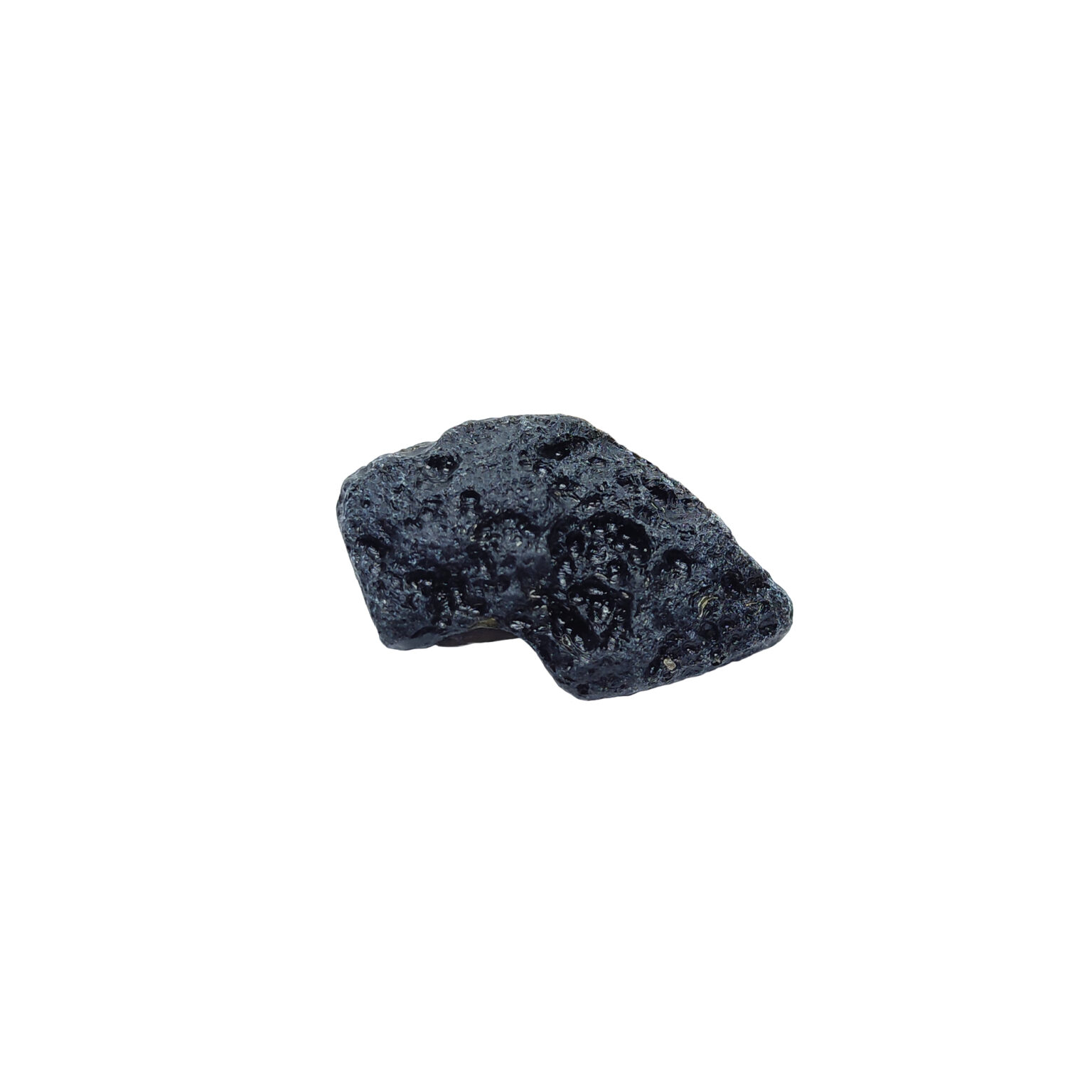 Intensiv strukturierter Tektit Meteorit in typischer rohen Form.