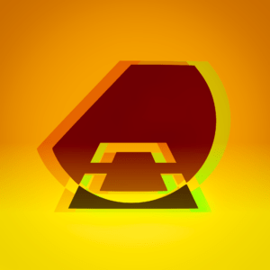 firstonthesun Logo mit gelber chromatischer Aberration.