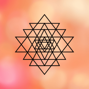 Das Sri Yantra Symbol aus der heiligen Geometrie.
