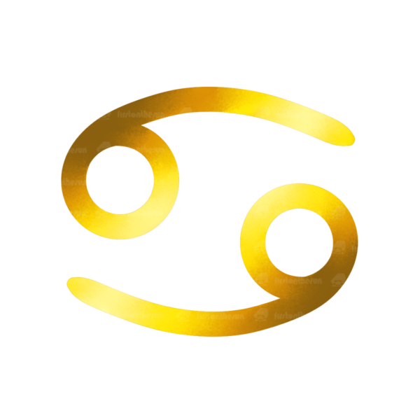 Das alchemistische Symbol des Sternzeichen Fische in Gold mit firstonthesun Wasserzeichen.
