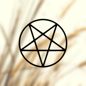 Symbol der heiligen Geometrie, das Pentagramm.