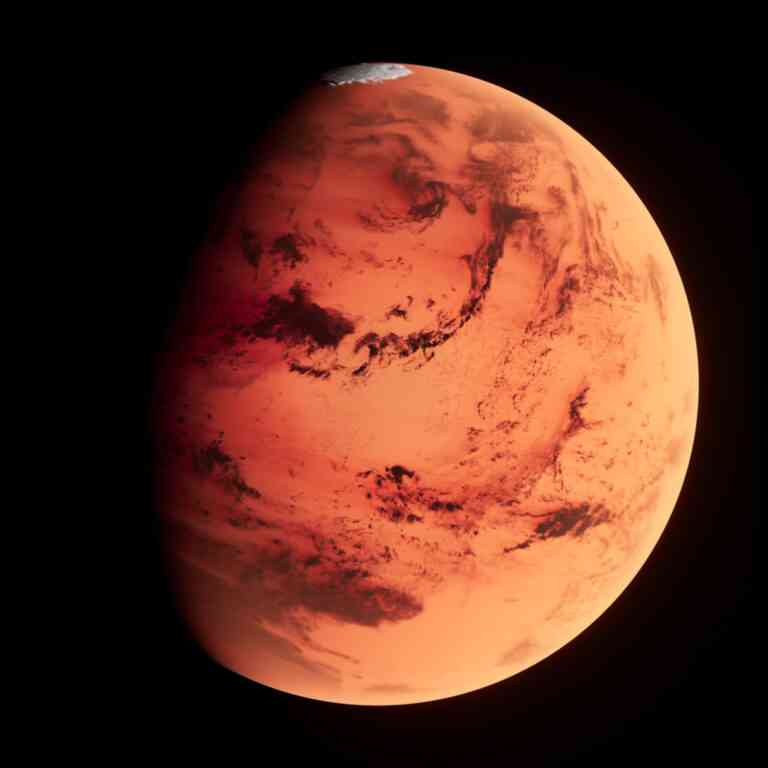 Der rote Planet Mars.
