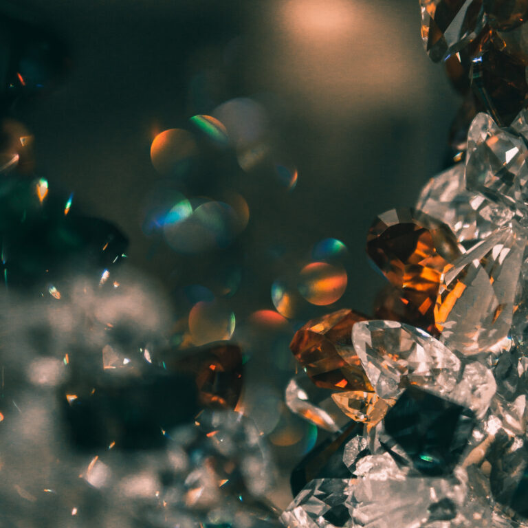 Kristall-Nahaufnahme. Symbolbild für einen Artikel über Transparenz & Glanz von Edelsteinen.
