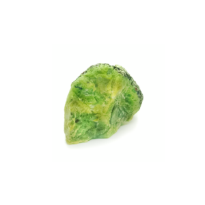 Grüner Opal Rohstein in hellgrüner Farbe. Kristalle stammen aus den Anden oder Madagaskar.