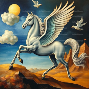 Illustration Fabelwesen "Pegasus 3"