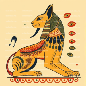 Illustration Fabelwesen "Sphinx 3"