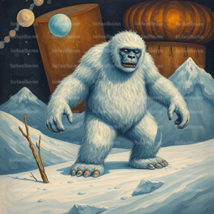 Illustration Fabelwesen "Yeti 1"