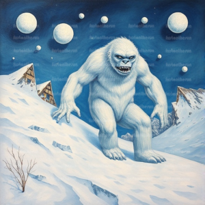 Illustration Fabelwesen "Yeti 10"