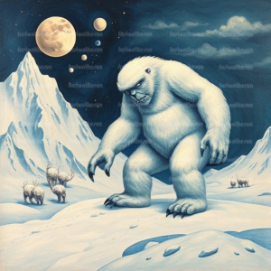 Illustration Fabelwesen "Yeti 3"