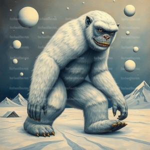 Illustration Fabelwesen "Yeti 4"