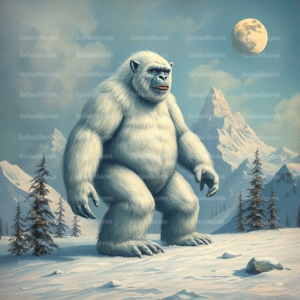 Illustration Fabelwesen "Yeti 5"