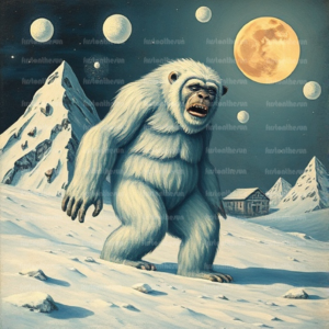 Illustration Fabelwesen "Yeti 7"