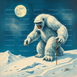 Illustration Fabelwesen "Yeti 8"