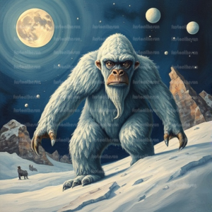 Illustration Fabelwesen "Yeti 9"