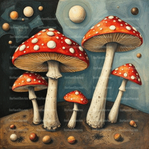 Illustration Stockfoto – Fliegenpilz