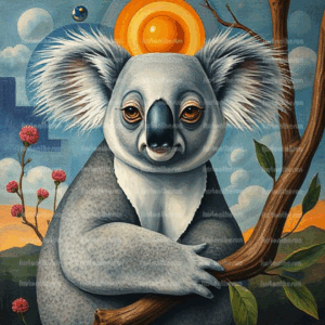 Illustration Stockfoto – Koala