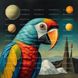 Illustration Stockfoto – Papagei