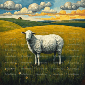 Illustration Stockfoto – Schaf