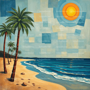 Illustration Stockfoto – Strand