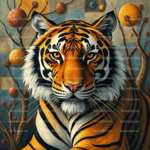 Illustration Stockfoto – Tiger