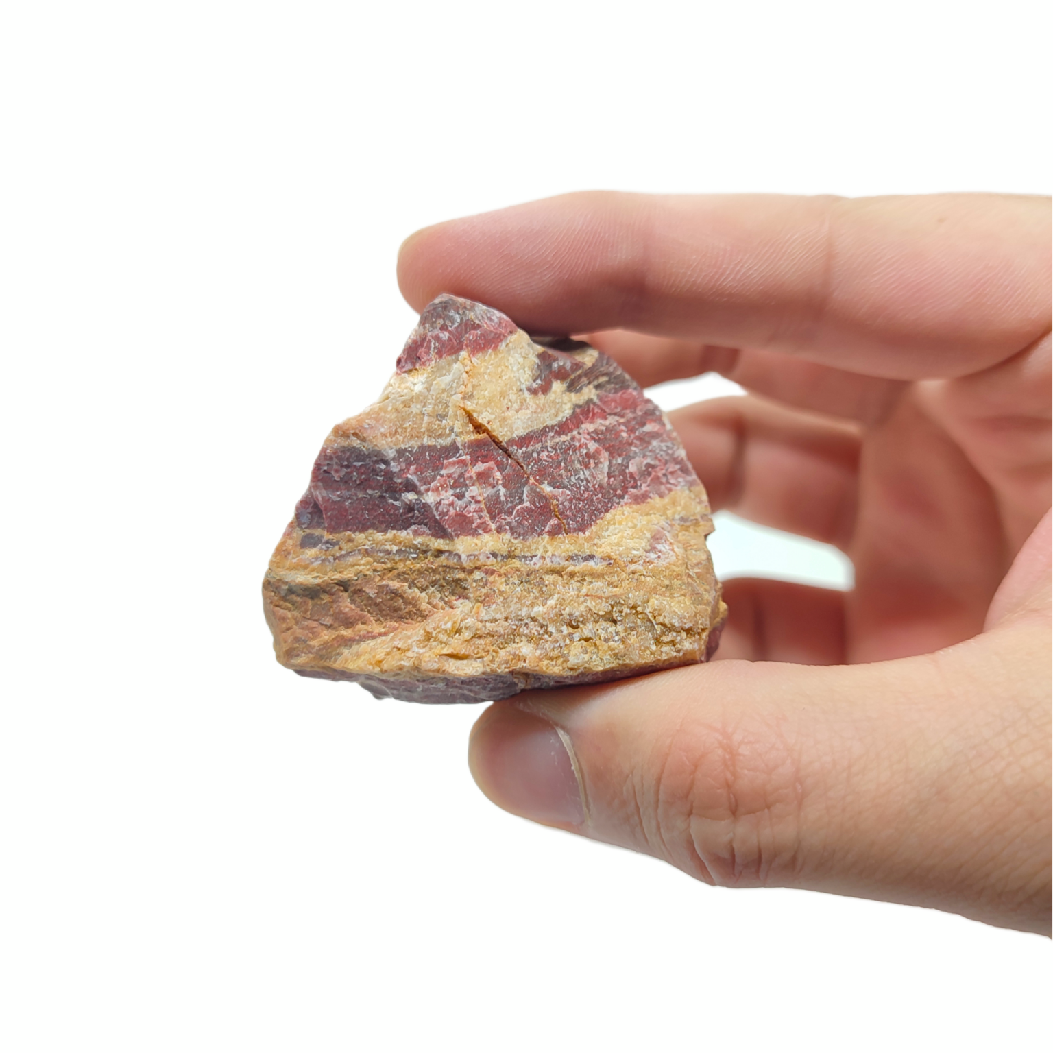 Ein Streifenjaspis Stein