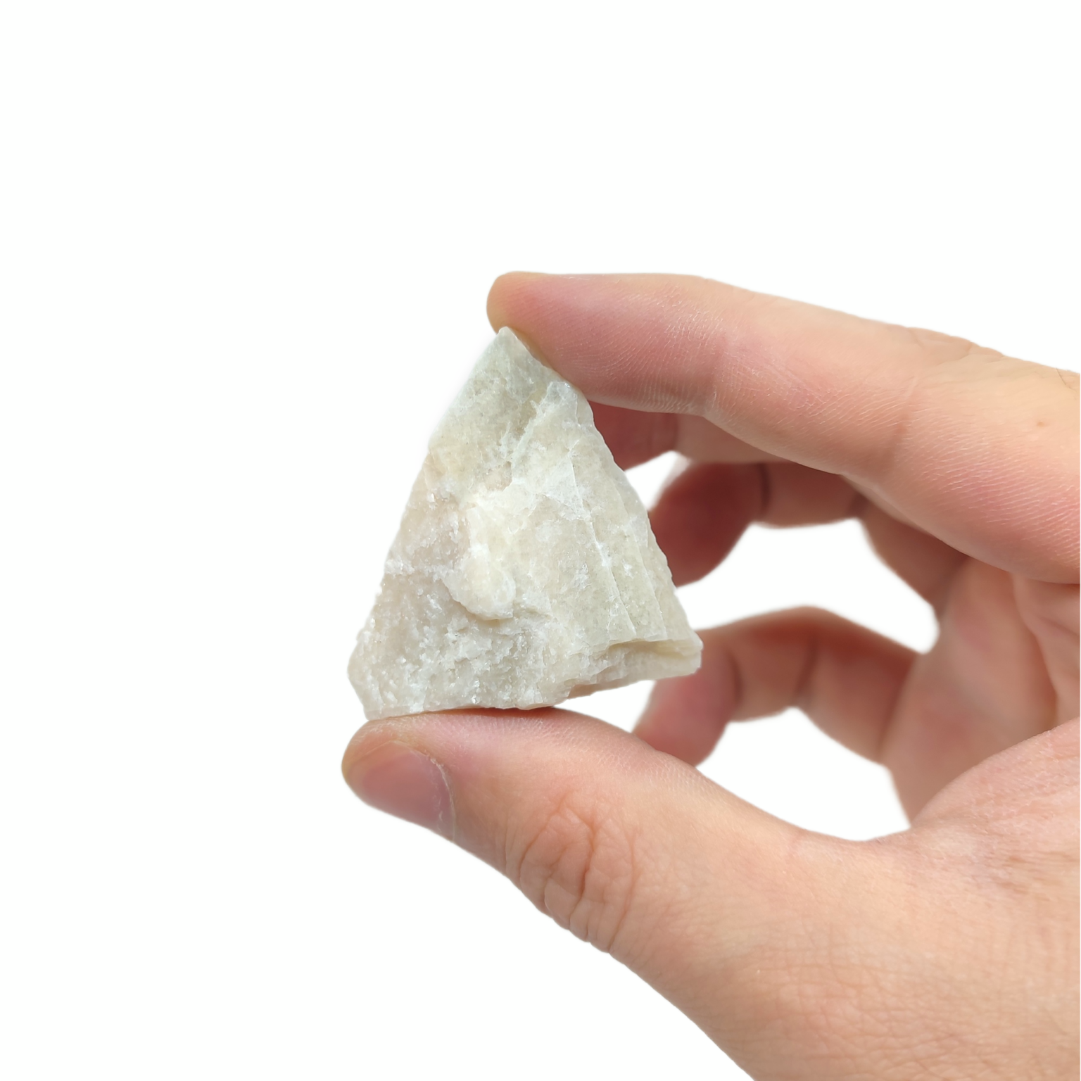 Ein Weißes Mondstein Mineral