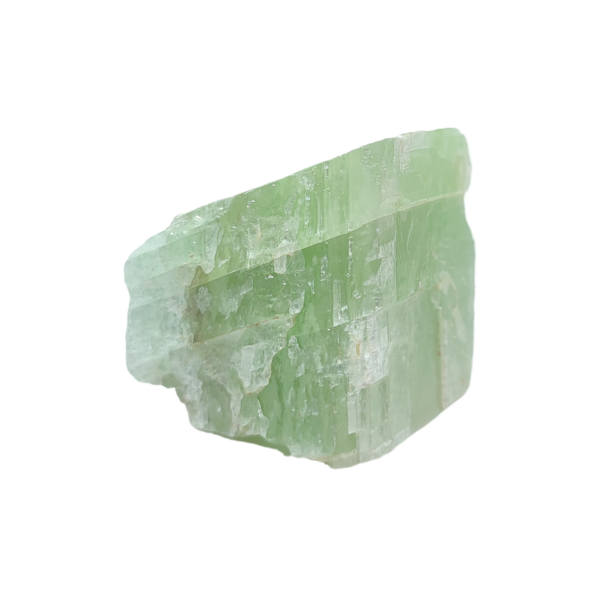 Ein grüner Calcit Rohstein