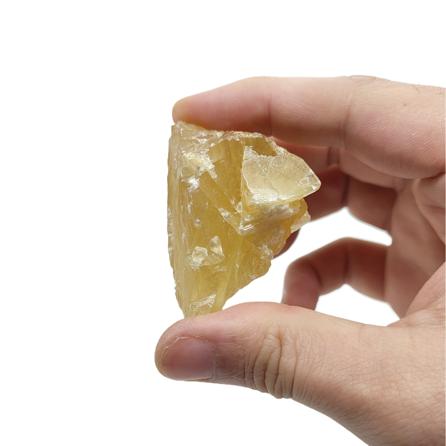 Honigcalcit Rohstein